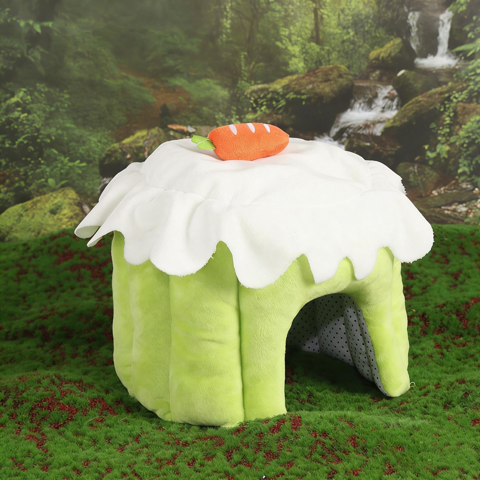 Cama para Conejos Colgable En Forma De Pastel para Petauros | Cama sin Fondo para Chinchilla para Hámster Conejo Hurón Ardilla Voladora y Roedores Pequeños