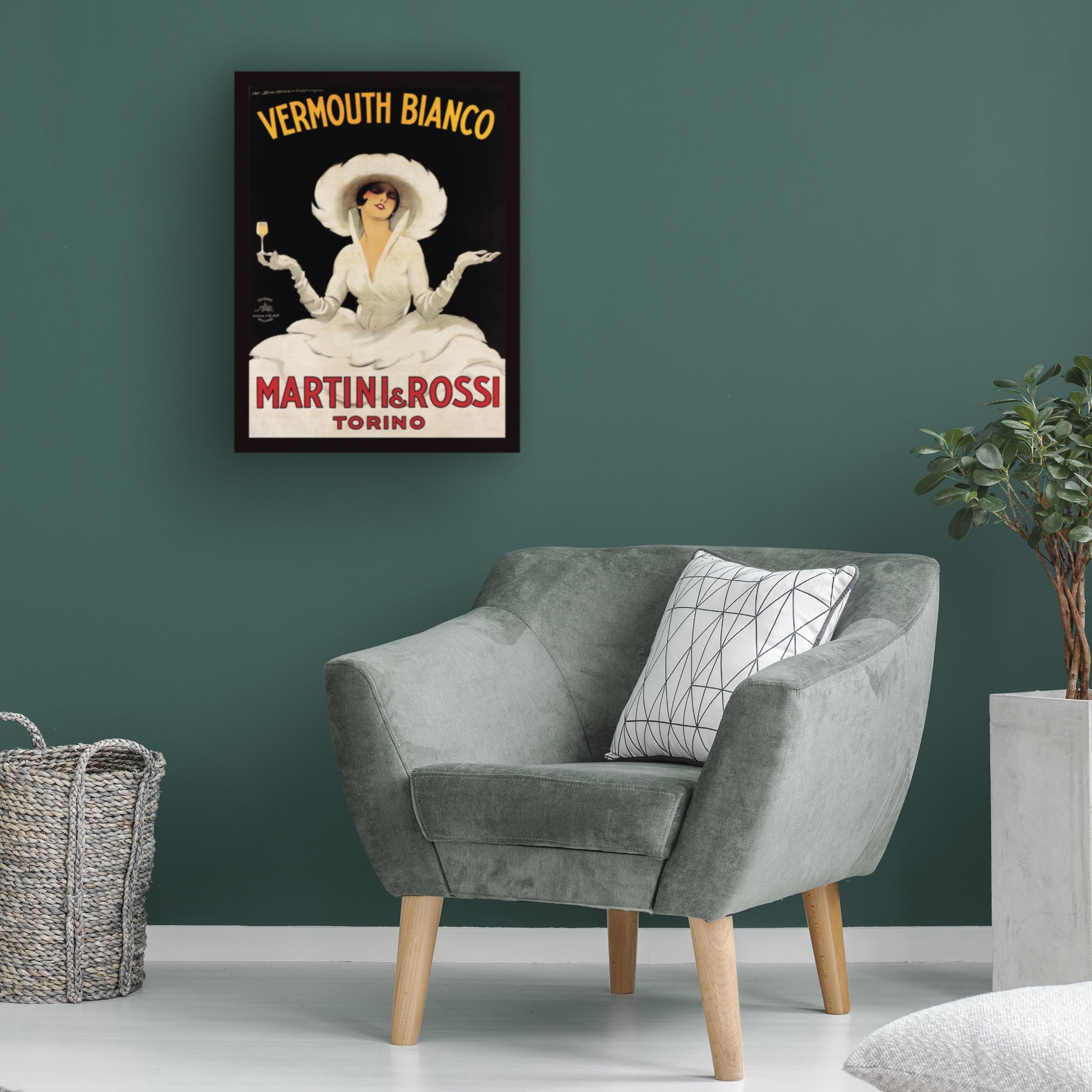 Amazon.com: Trademark Art Vermouth Bianco Martini and Rossi Canvas