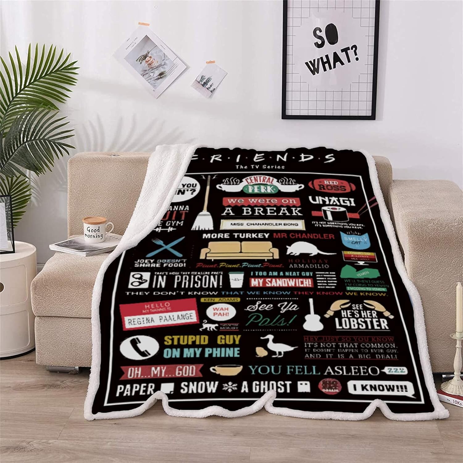 HanAoveo Friends Tv Show Blanket The Office Gifts for Women Tv Show