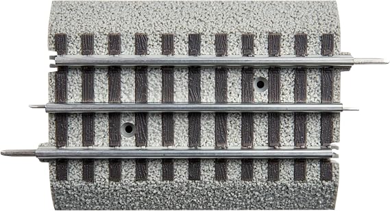 Lionel FasTrack 4.5-Inch Straight O Gauge 4-Piece Track Pack | 3-Rail FasTrack Expansion Track, For Model Train Layouts & Railroad Sets, Age 14+