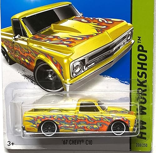 Miniatura 3 de Hot Wheels '67 Chevy C10, HW Workshop 208/250 [amarillo]