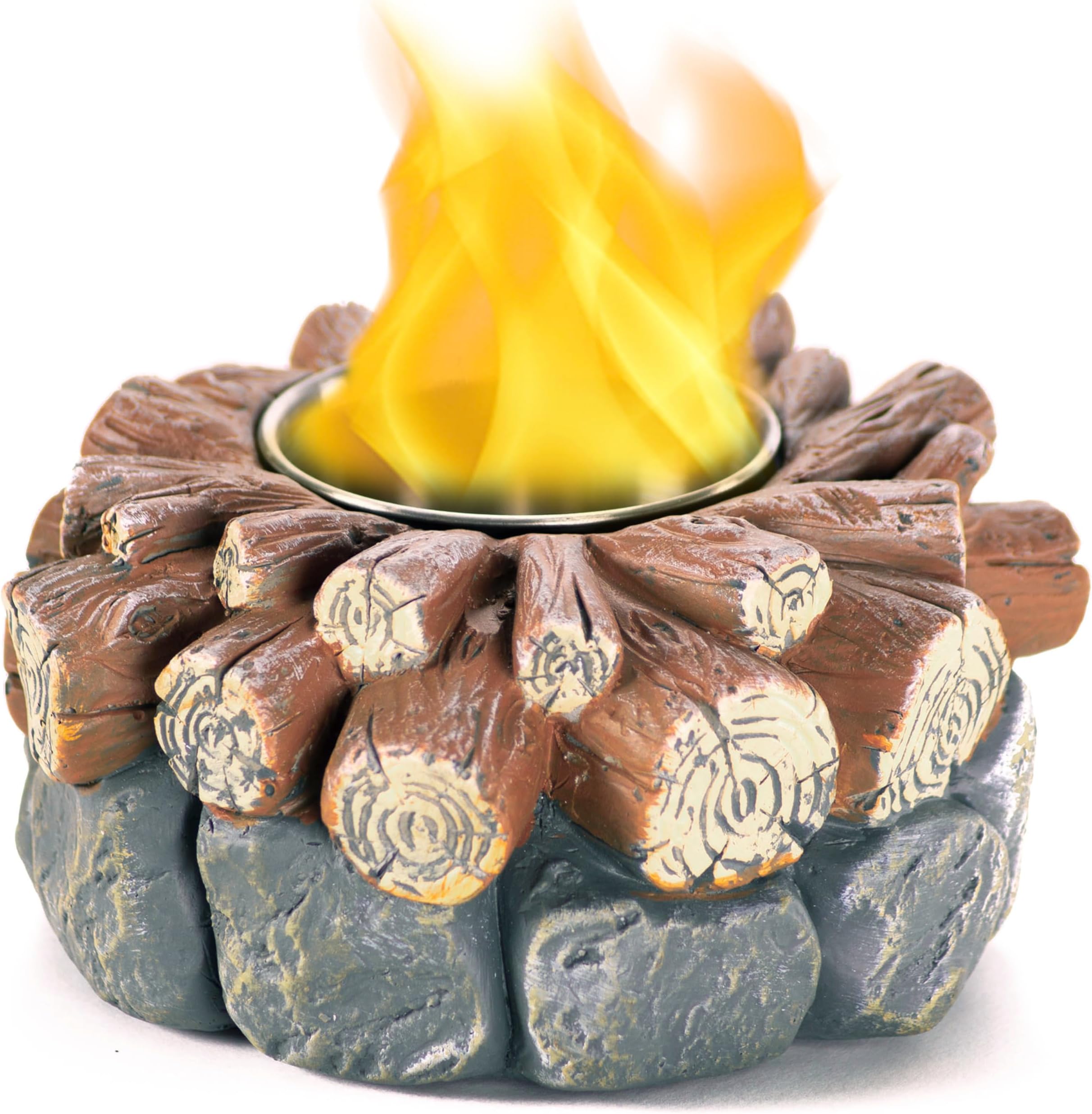 MJ Home Tabletop Fire Pit Bowl, Indoor Pit, Small Smores