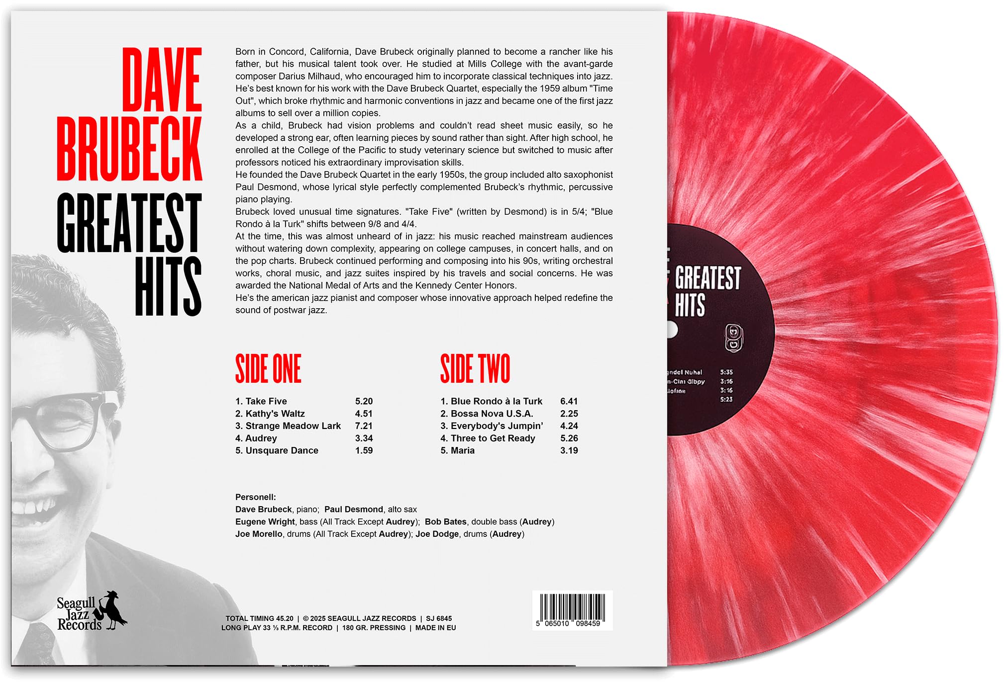 Dave Brubeck Greatest Hits - Limited Color Edition