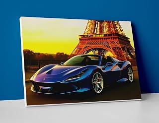 Ferrari F8 Spider Poster or Canvas – Premium Print or Gallery Canvas – Ferrari Wall Art – 24x36 30x40 40x60 – Gift for Exotic Car Fans, Office, Man Cave – Poster / 30x40