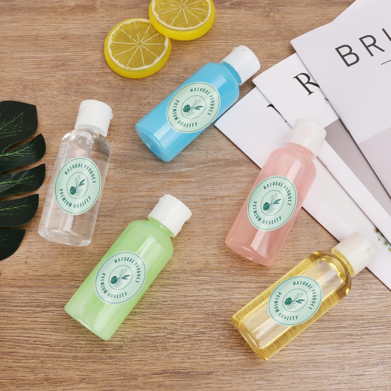 100 Pack 2 oz Plastic Bottles with Caps, Clear Empty Bottles, flip top Bottles for Lotion and Shampoo, Travel-Friendly Bottles, BPA-Free for Liquids and Personal Care - Image 5