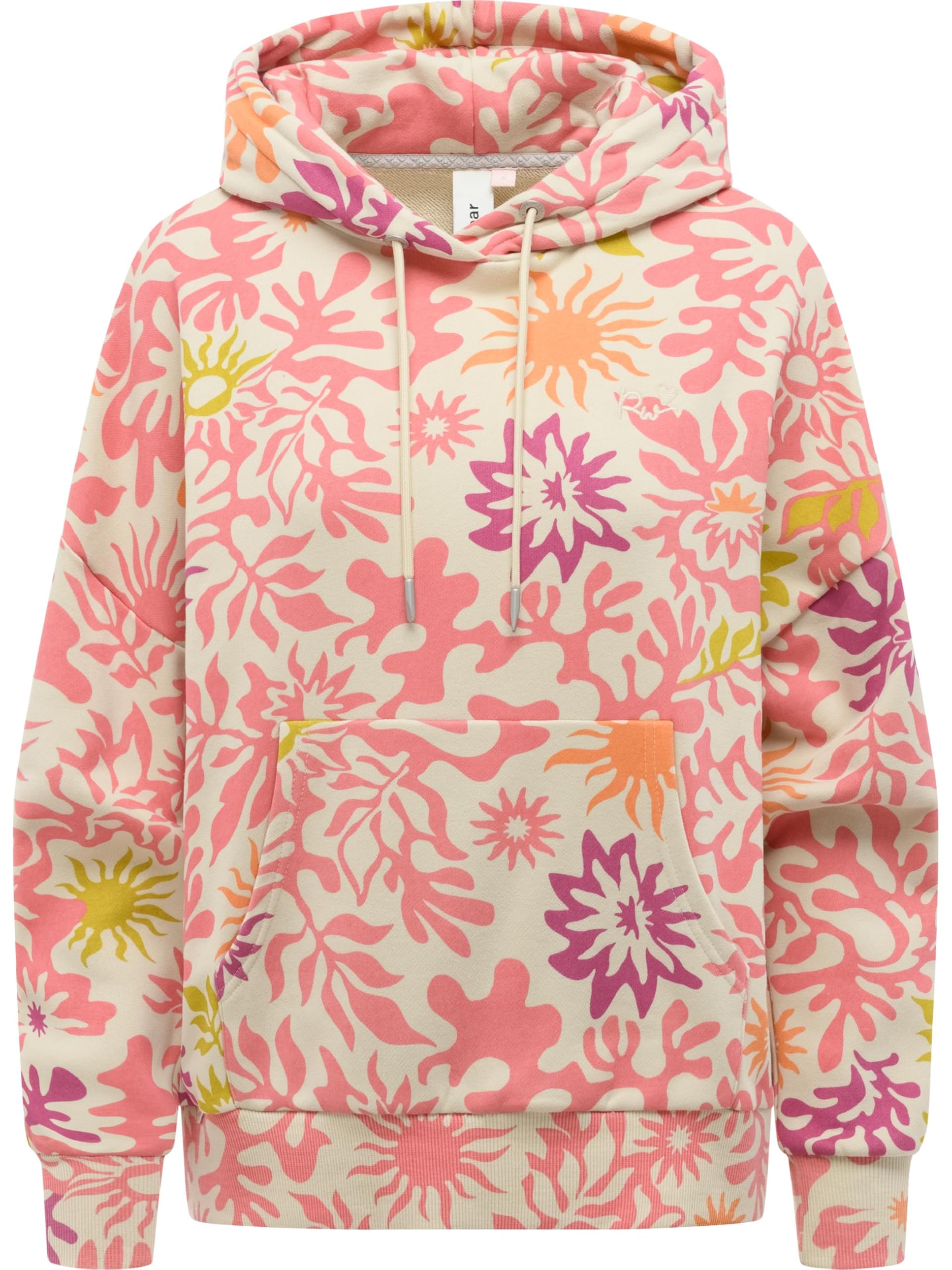 Ragwear Sudadera con capucha para mujer con capucha ajustable, estampado Pirita, XS-3XL
