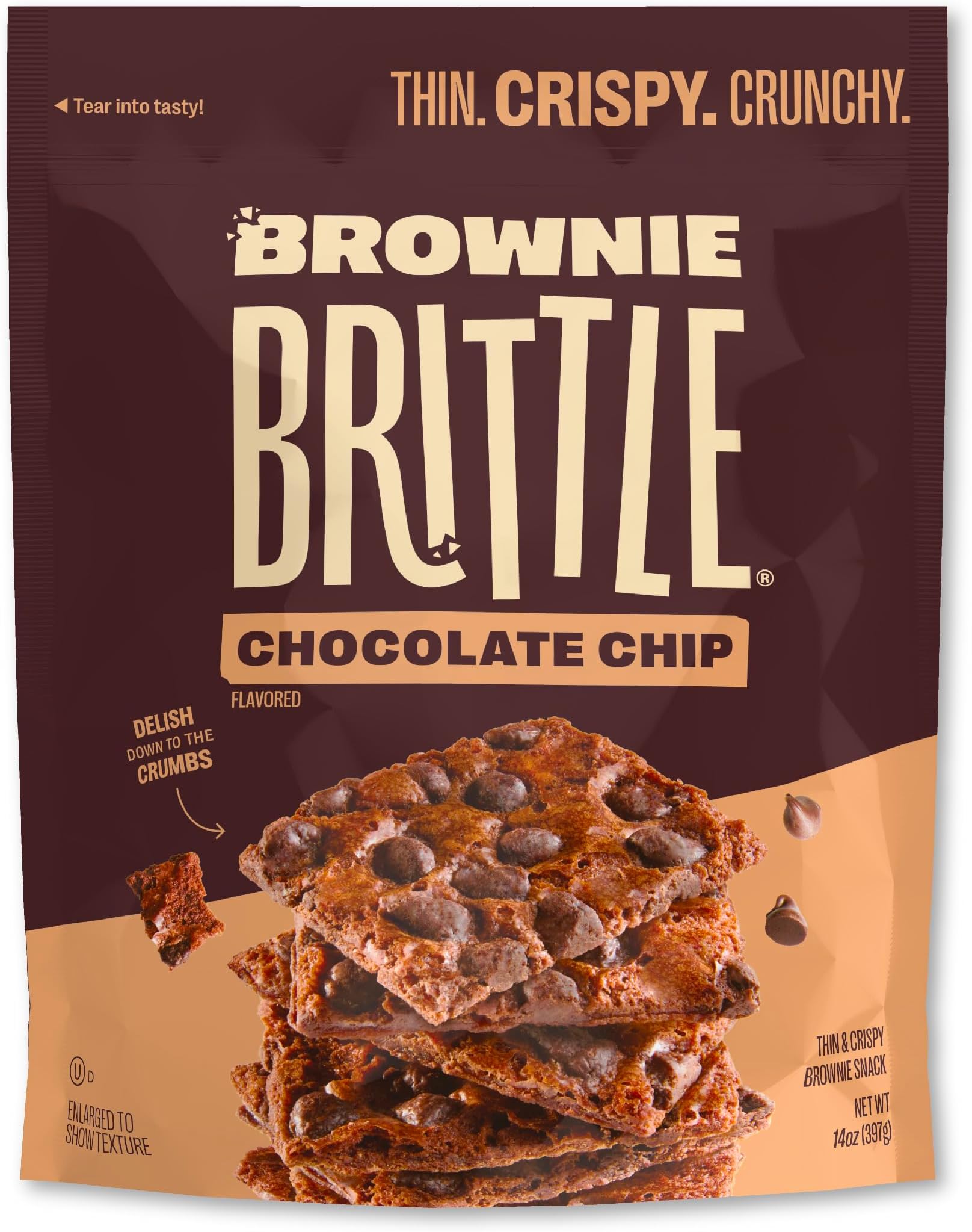 Brownie Brittle Chocolate Chip 14 Ounce