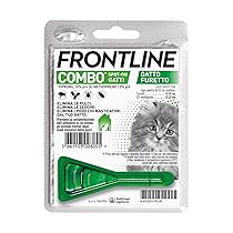 FRONTLINE Combo, 1 Pipetta, Antiparassitario per Gatti, Gattini e Furetti di Lunga Durata, Protegge da Pulci, Zecche, Uova, Larve e Anche la Casa, Antipulci In Confezione da 1 Pipetta da 0.5 ml