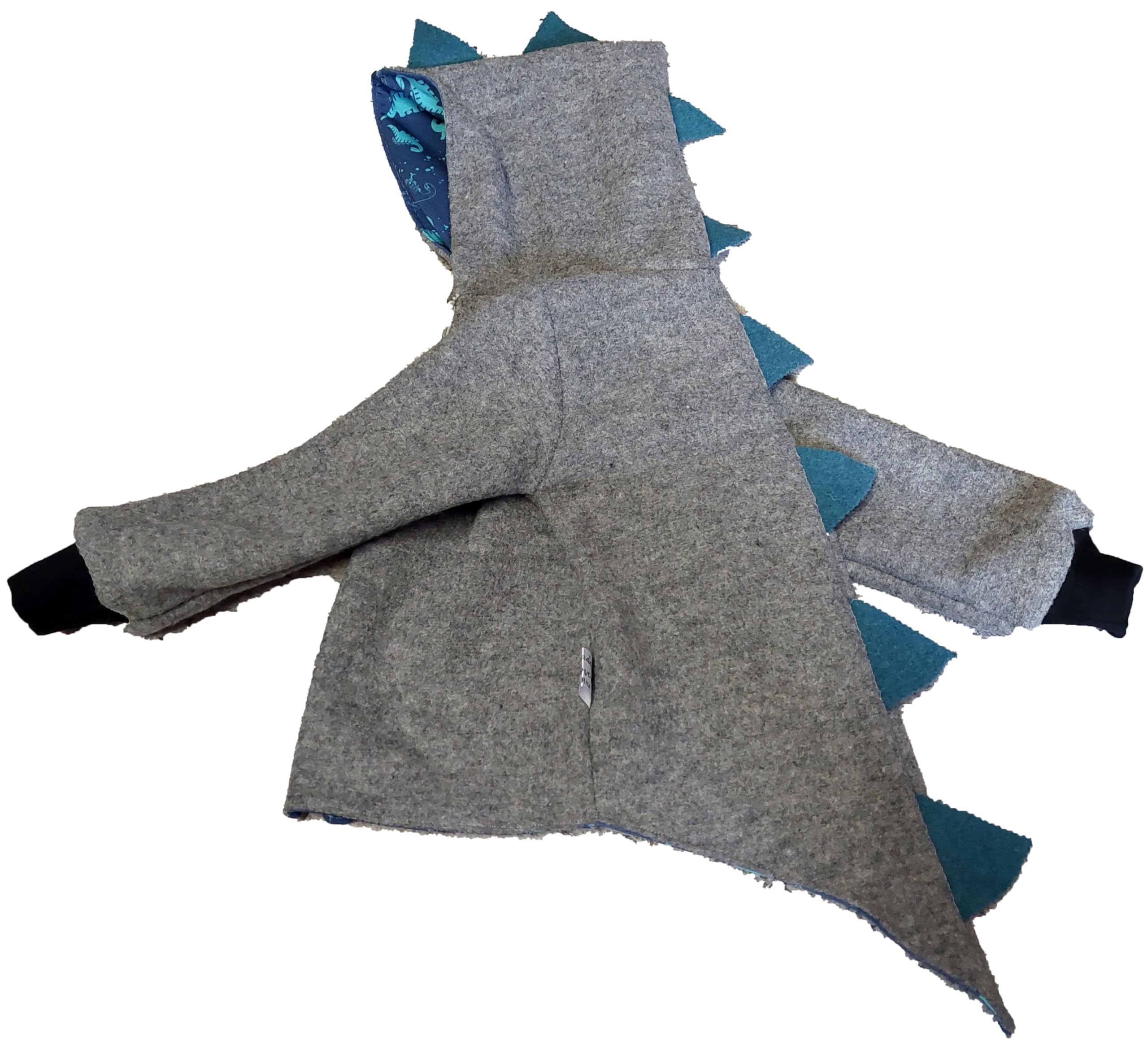 Wollwalkjacke Jacke Dinos Drachenjacke Zipfeljacke Wendejacke Kapuze Baby Kinder Wollwalkjacke
