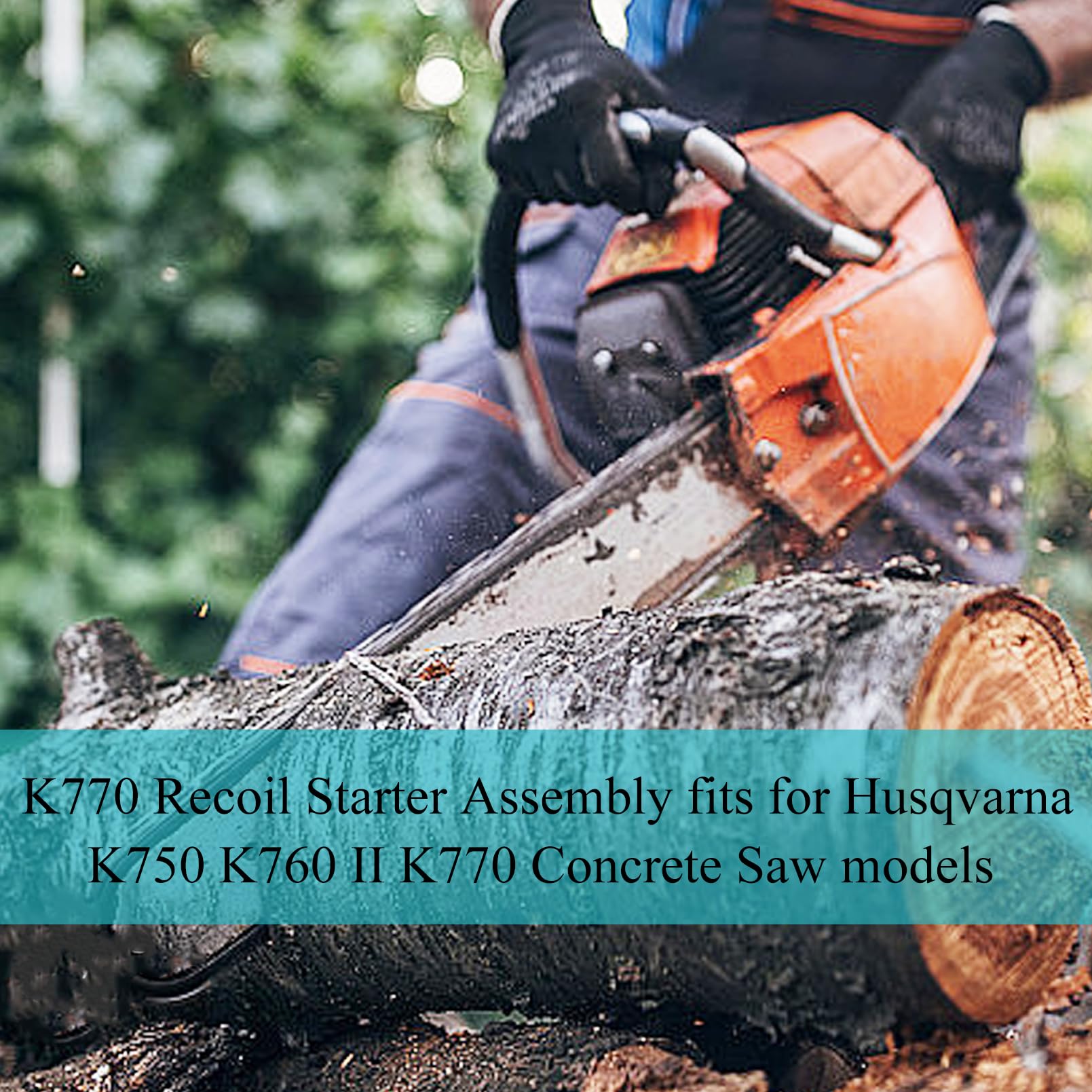 K770 Seilzugstarter für Husqvarna K750 K760 II K770 Betonsäge Rückstoßstarter Assy für 584886804 574362003