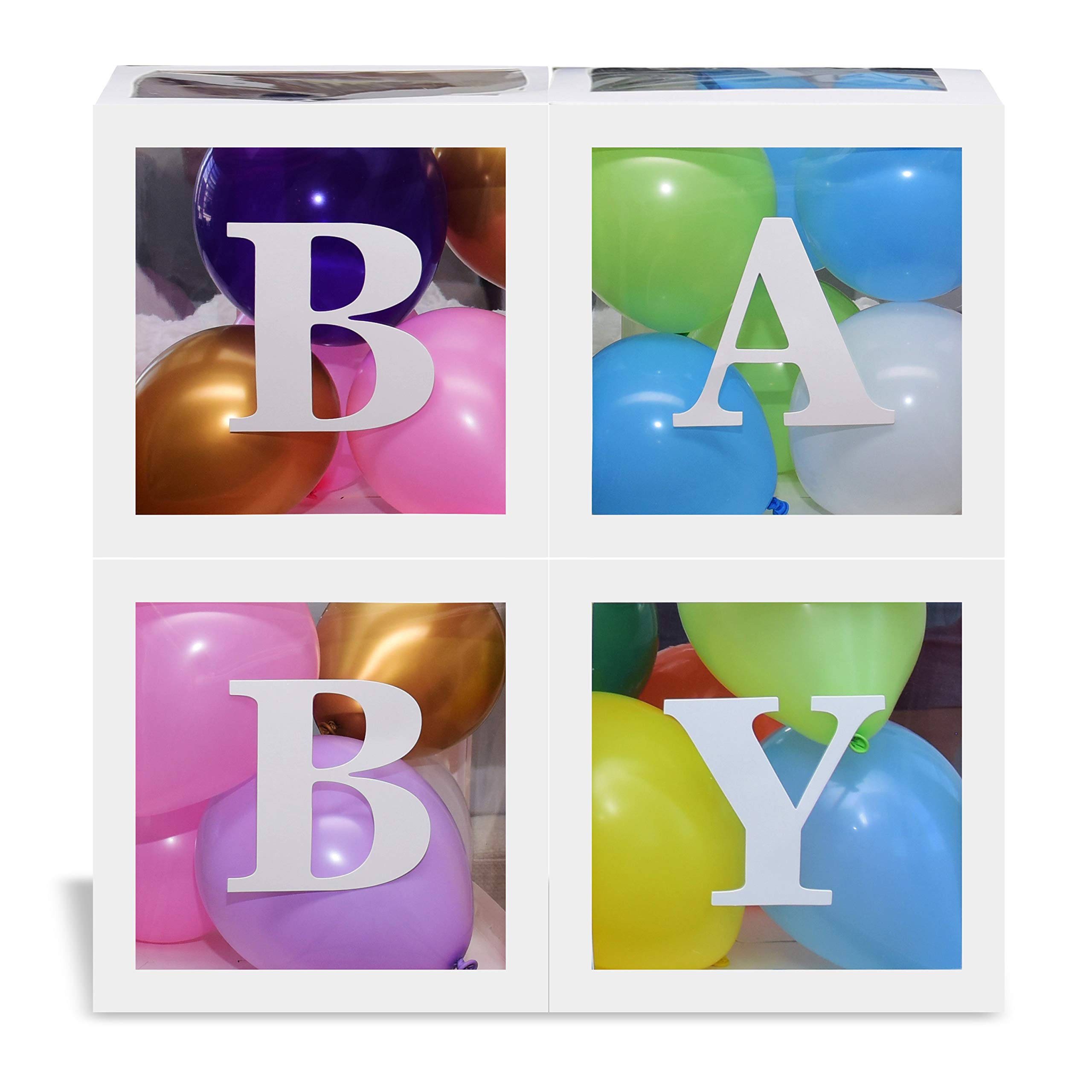 Buy Baby Shower Party Decoration Set Deluxe 60 Piece Balloon Box Kit Baby Girl and Baby Boy