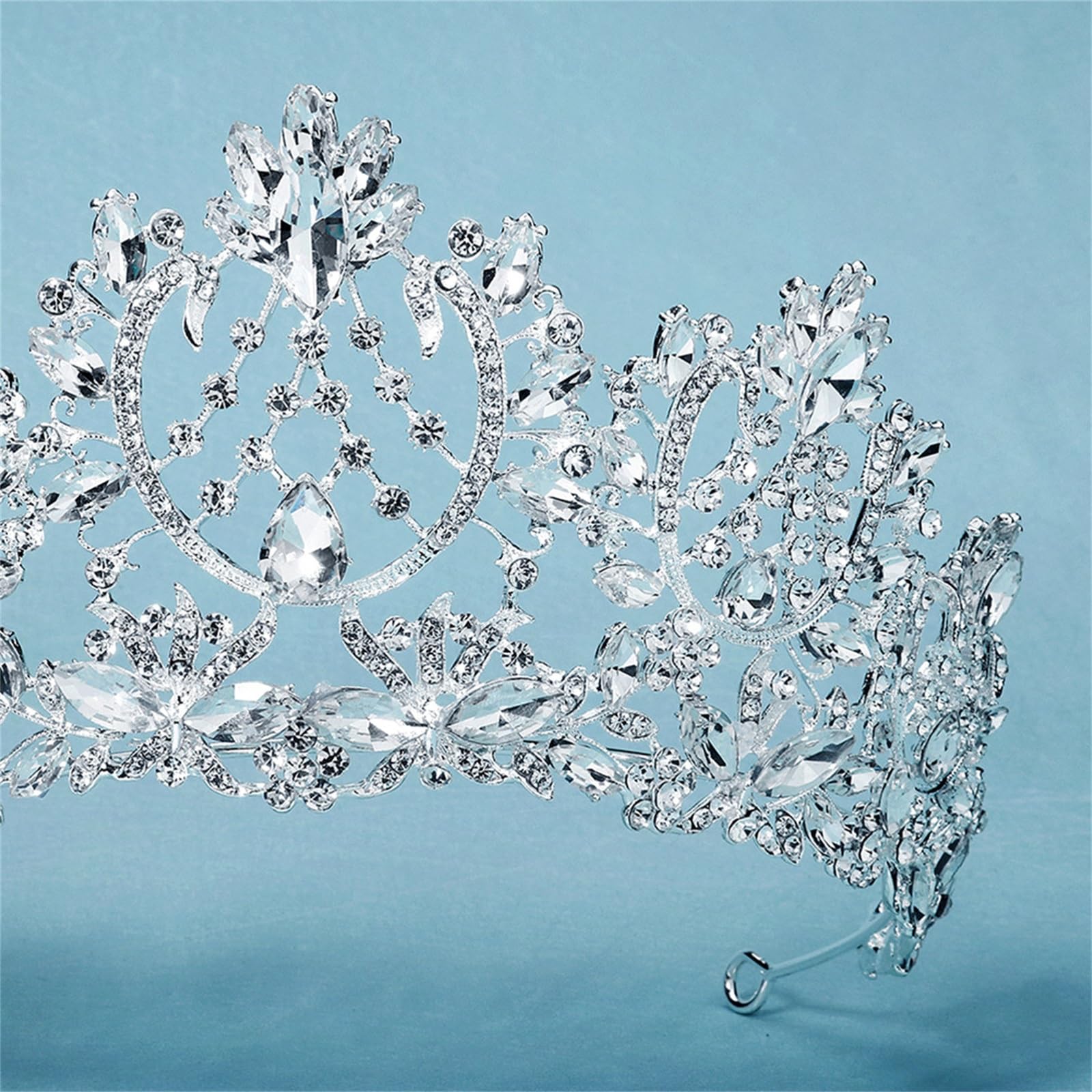 Corona di Cristallo Corona da sposa Matrimonio Prom Party Diamond Tiara Compleanno per la festa