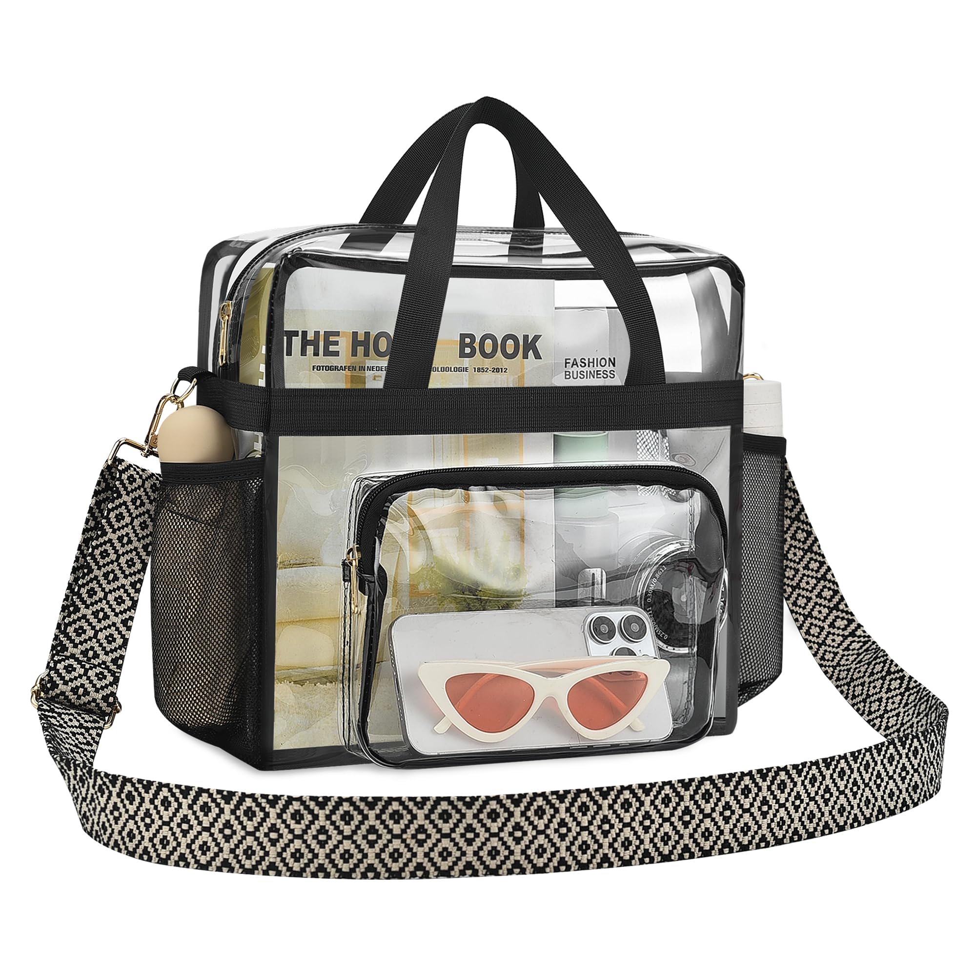 Bagenius Clear Tote Bag Stadium Approved, Game Day Satchel Bag with ‌Non-detachable Reinforced Strap for Concert, Work, Sport — view 13