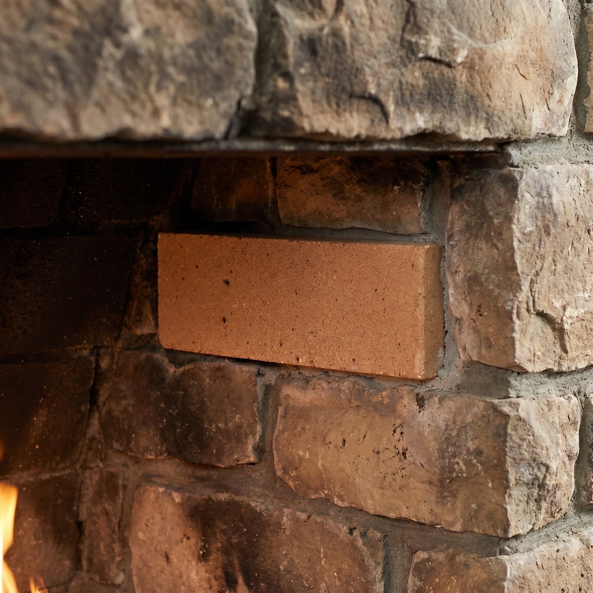 Ciieeo Mattoni Refrattari 2 Pezzi Resistenti alle Alte Temperature in Argilla Facili da Installare per Stufa e Cucina per Ambienti Industriali e Domestici