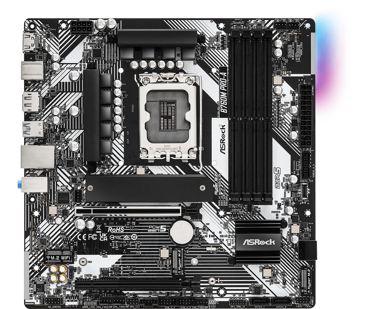 Amazon | ASRock B760M Pro-A Intel 700シリーズ mATX マザーボード