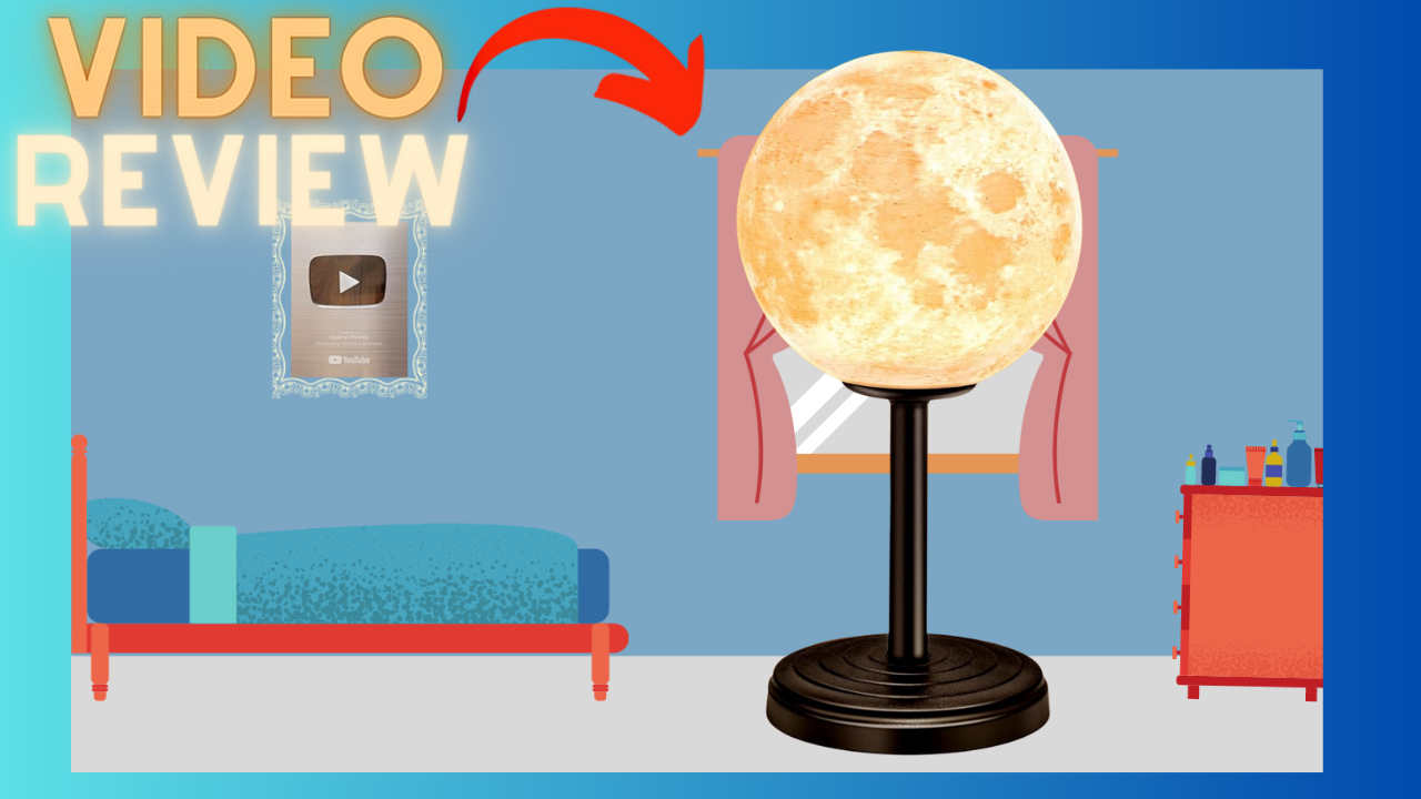 3D Moon Lamp Bedside Table Lamp
