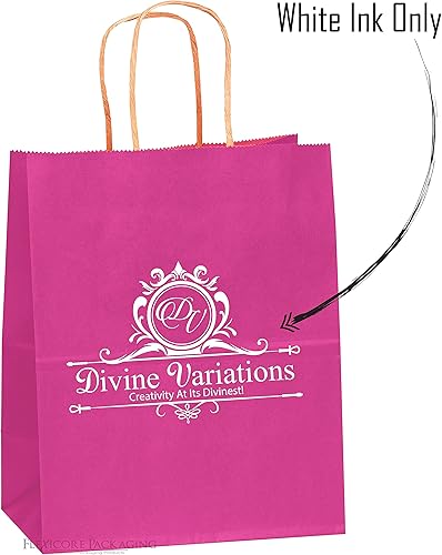 Miniatura 2 de Flexicore Packaging Bolsas de papel kraft rojas 8 pulgadas x 4.75 pulgadas x 10.25 pulgadas  Cantidad 25 bolsas  Color rojo