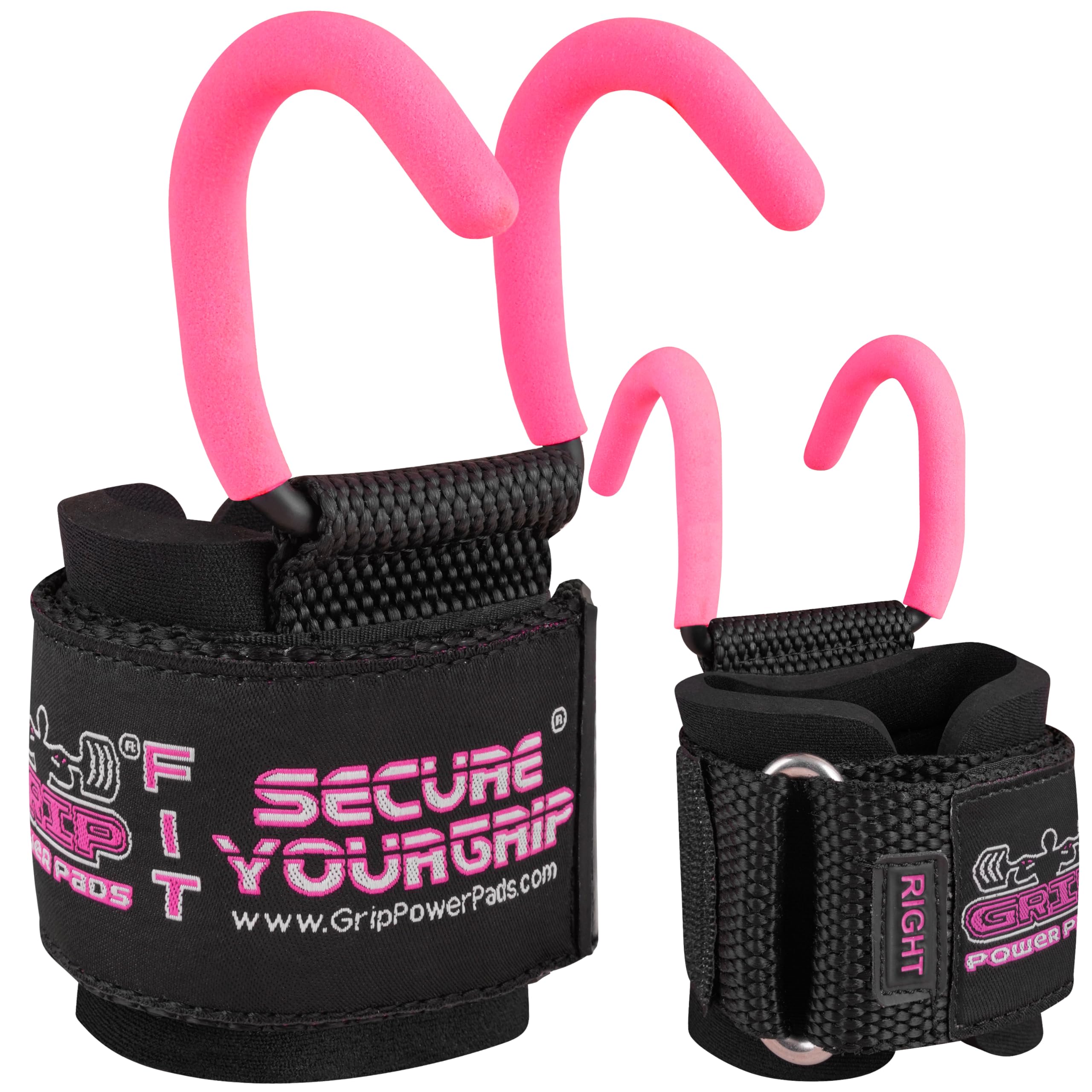 Mejor Peso Levantamiento Barra Ganchos Heavy Duty – Muñequeras de Levantamiento de Peso Entrenamiento Gimnasio Correas Grips Set de 2
