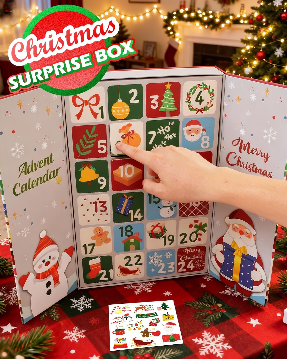 Christmas Slime Advent Calendar 24 Days Surprise Box Toy, Xmas DIY Slime Kit Holiday Butter Clear Cloud Slime, Galaxy Slime, Santa Claus, Xmas Tree Charms, Mix Ins, Anxiety Relief Sensory Sludge, 2025 Kids Stocking Stuffer Party Favors