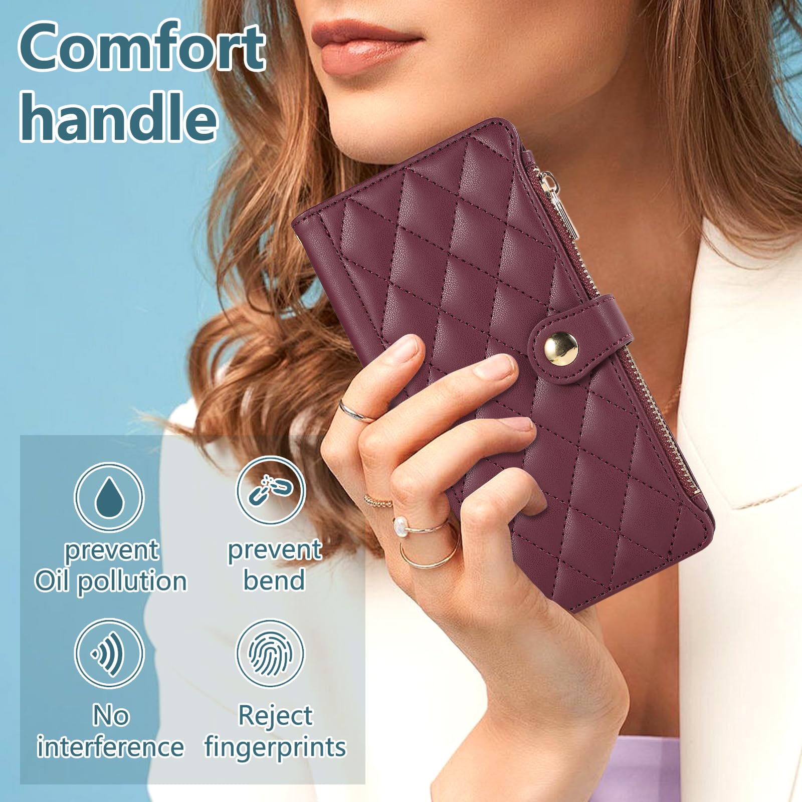 Rosbtib iPhone 16 Pro ケース 手帳型 iPhone16 P iPhone 16 Pro Max_ブラック Rosbtib iPhone 16 Pro Max ケース 手帳型