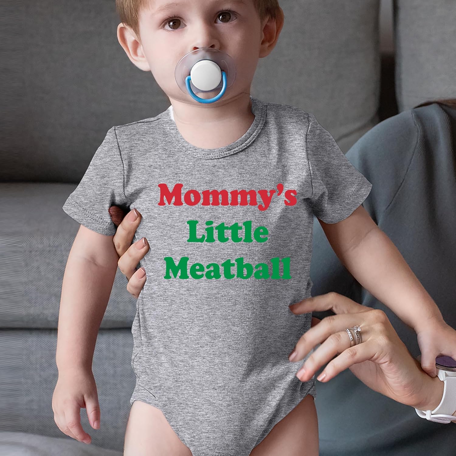 Mommy's Little Meatball Infant One-Piece Bodysuit, Soft Cotton