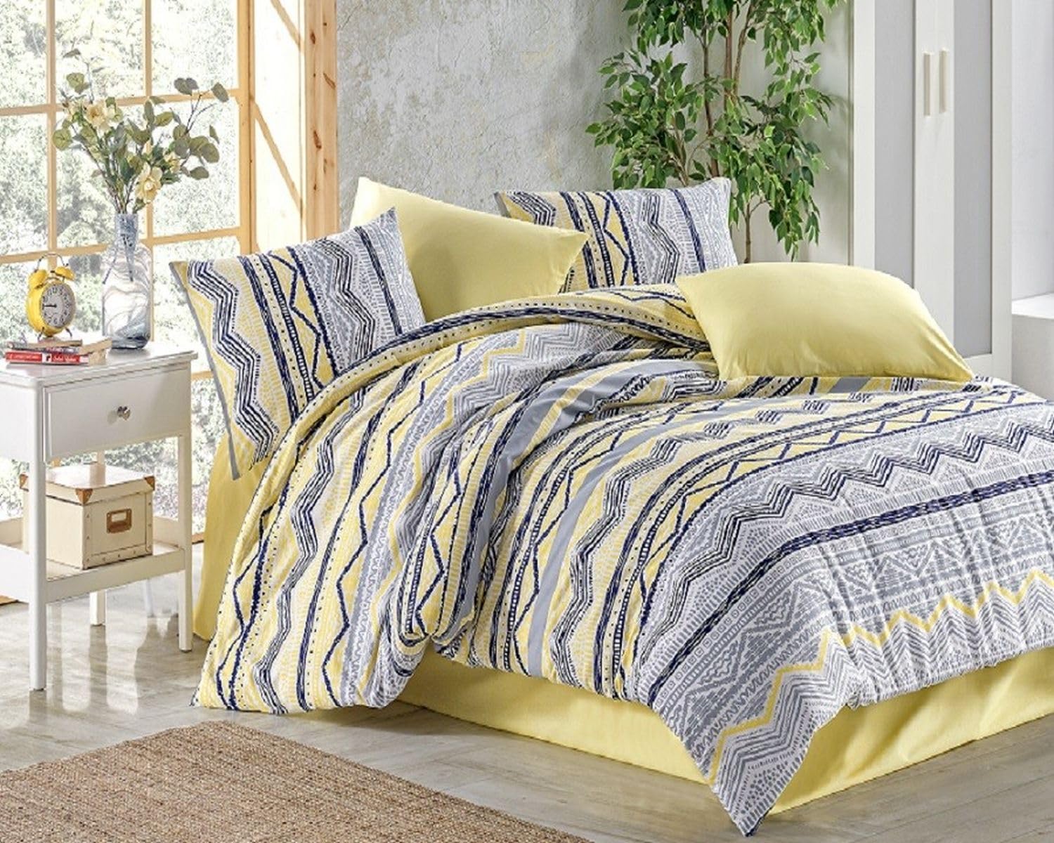 Marlie Yellow Duvet Cover 240 x 260 cm, Super-Kingsize (extragroß) - Image 4
