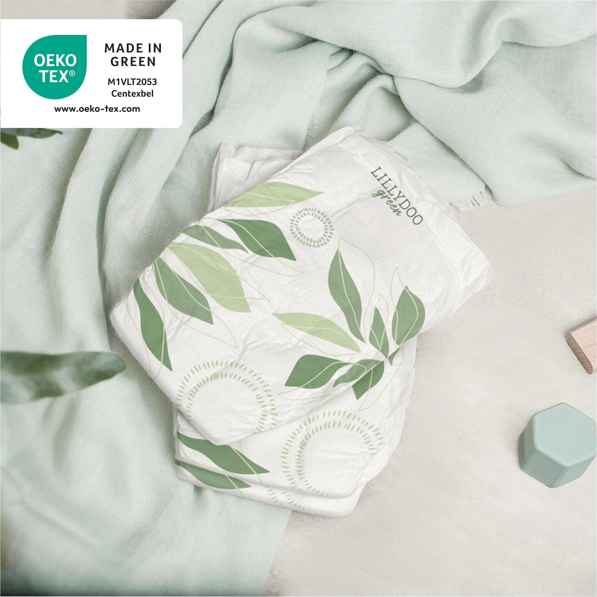 Pannolini a ridotto impatto ambientale LILLYDOO green, taglia 7 (15+ kg), 105 pezzi