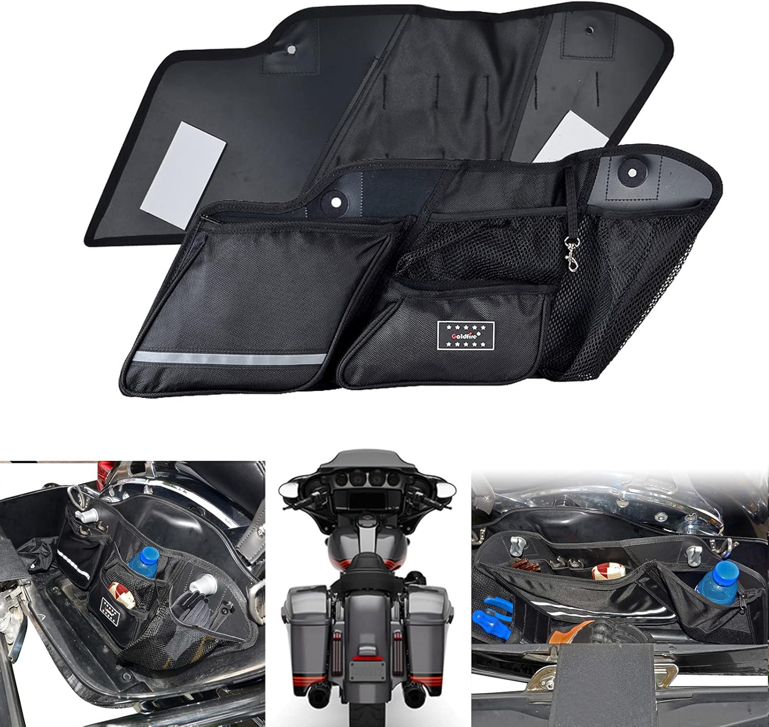 Sresk Street Glide Saddlebag Organizers, 2PCS Hard Saddlebag Side
