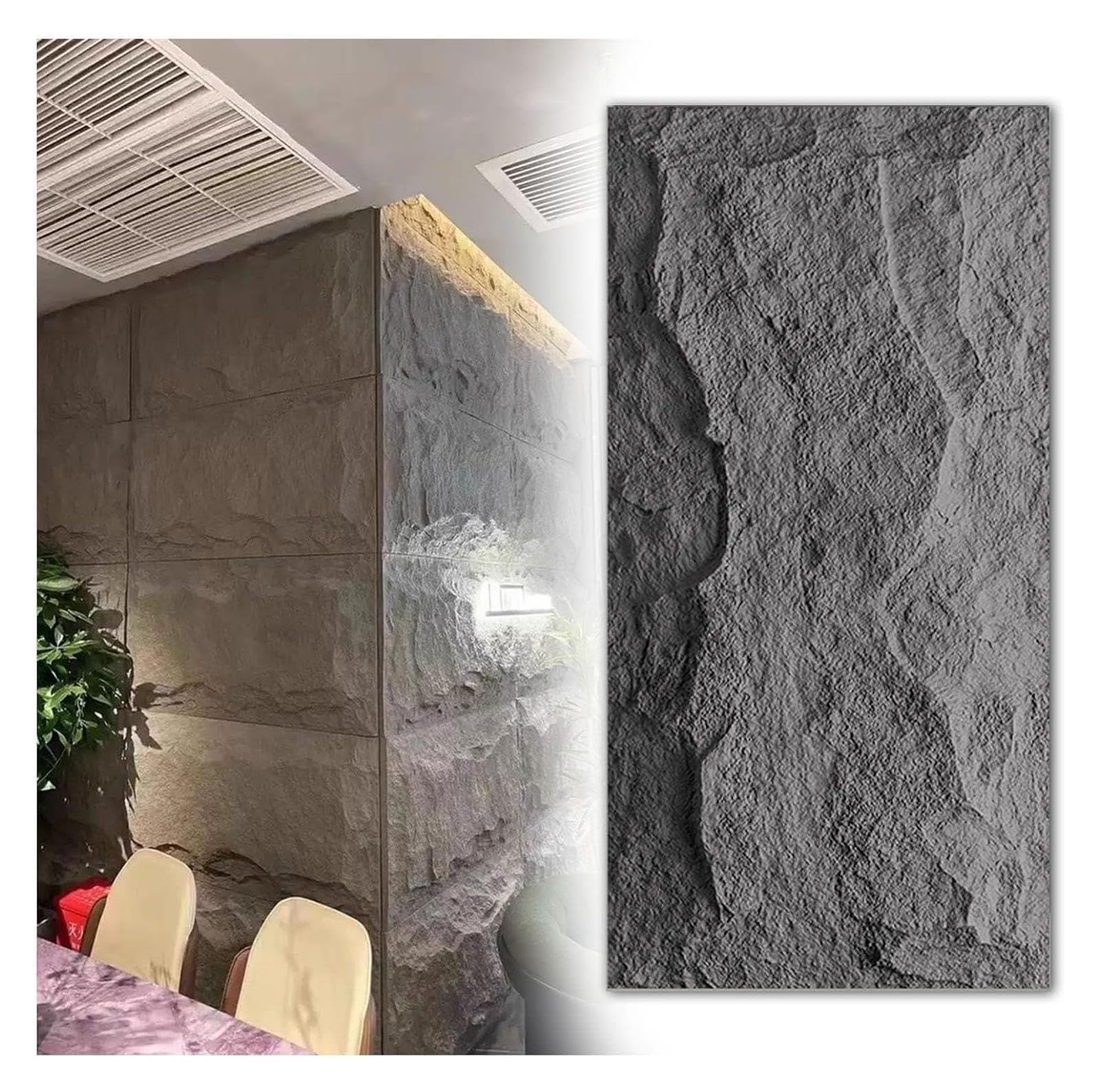 Panele ścienne 3D ze sztucznego kamienia - Wystrój 120x60cm