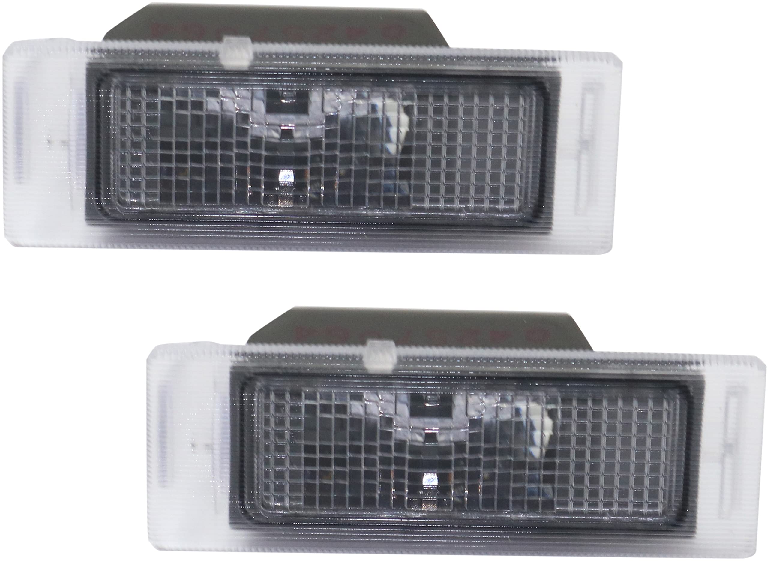 Garage-Pro License Plate Light Set of 2 Compatible with 2010-2017 Chevrolet Equinox, 2014-2020 Chevrolet Impala, 2013-2022 Chevrolet Traverse, Lens & Housing Rear, Driver and Passenger Side