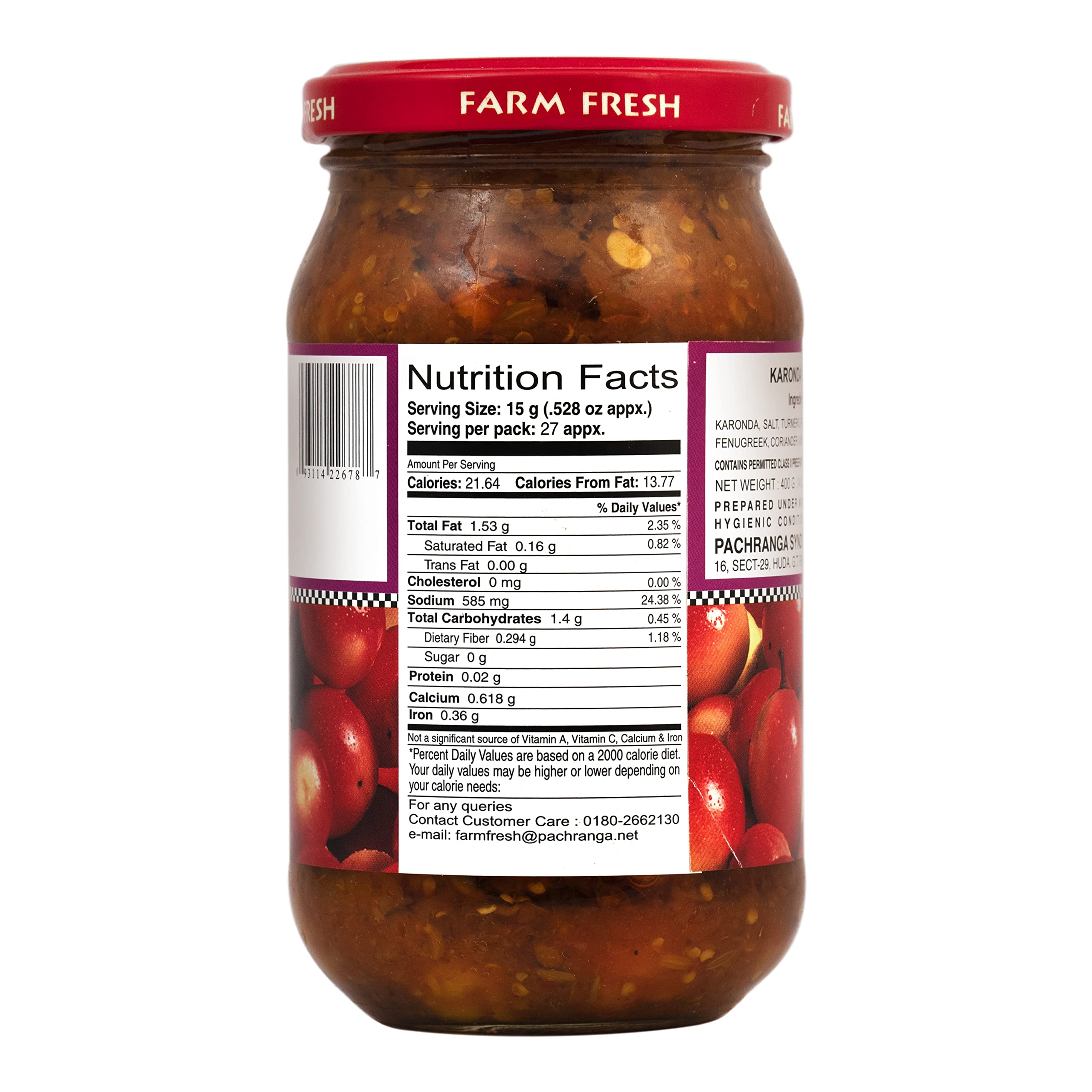 Pachranga's Farm Fresh Karonda Pickle - 400g 1