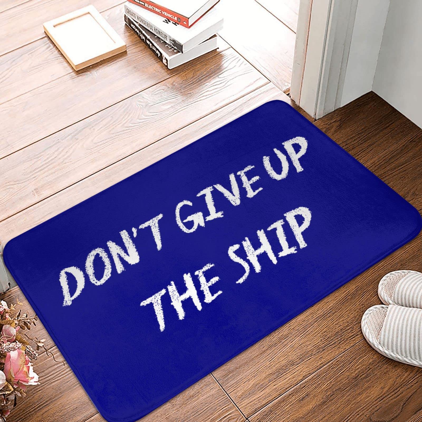 Zerbino per tenda Don't Give Up The Ship Mat Farmhouse Bagno Mats Tappeto Runner da bagno (Dimensioni: 65 x 90 cm)