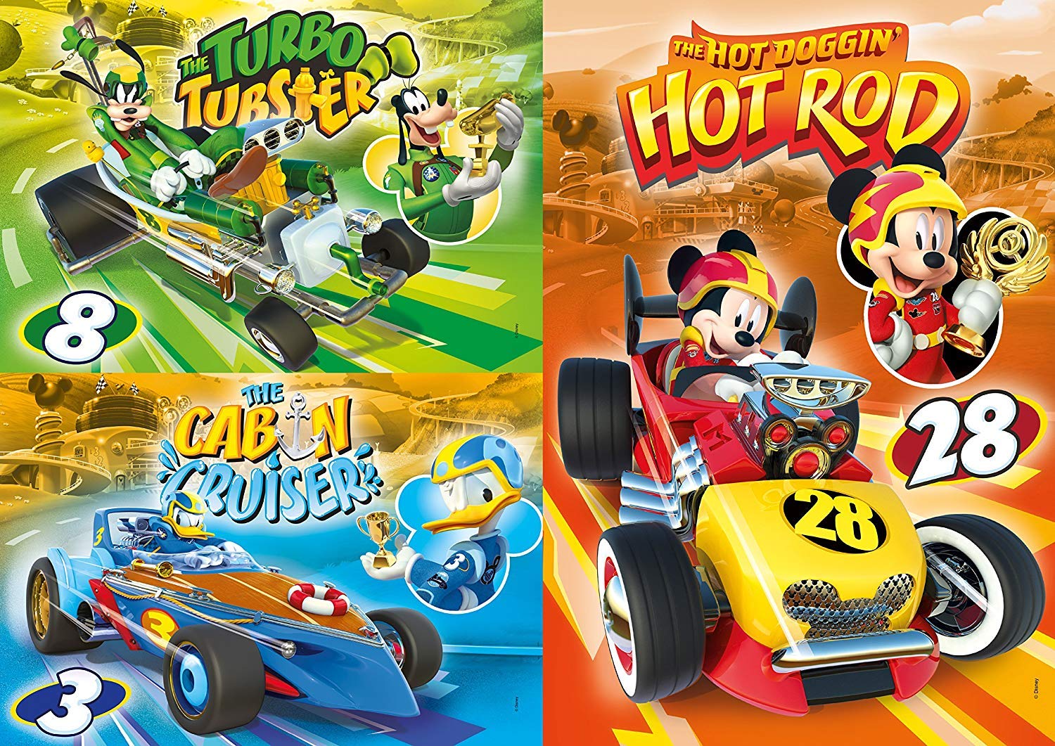 Clementoni 25227" Mickey and the Roadster Racers puzzle, 144 części