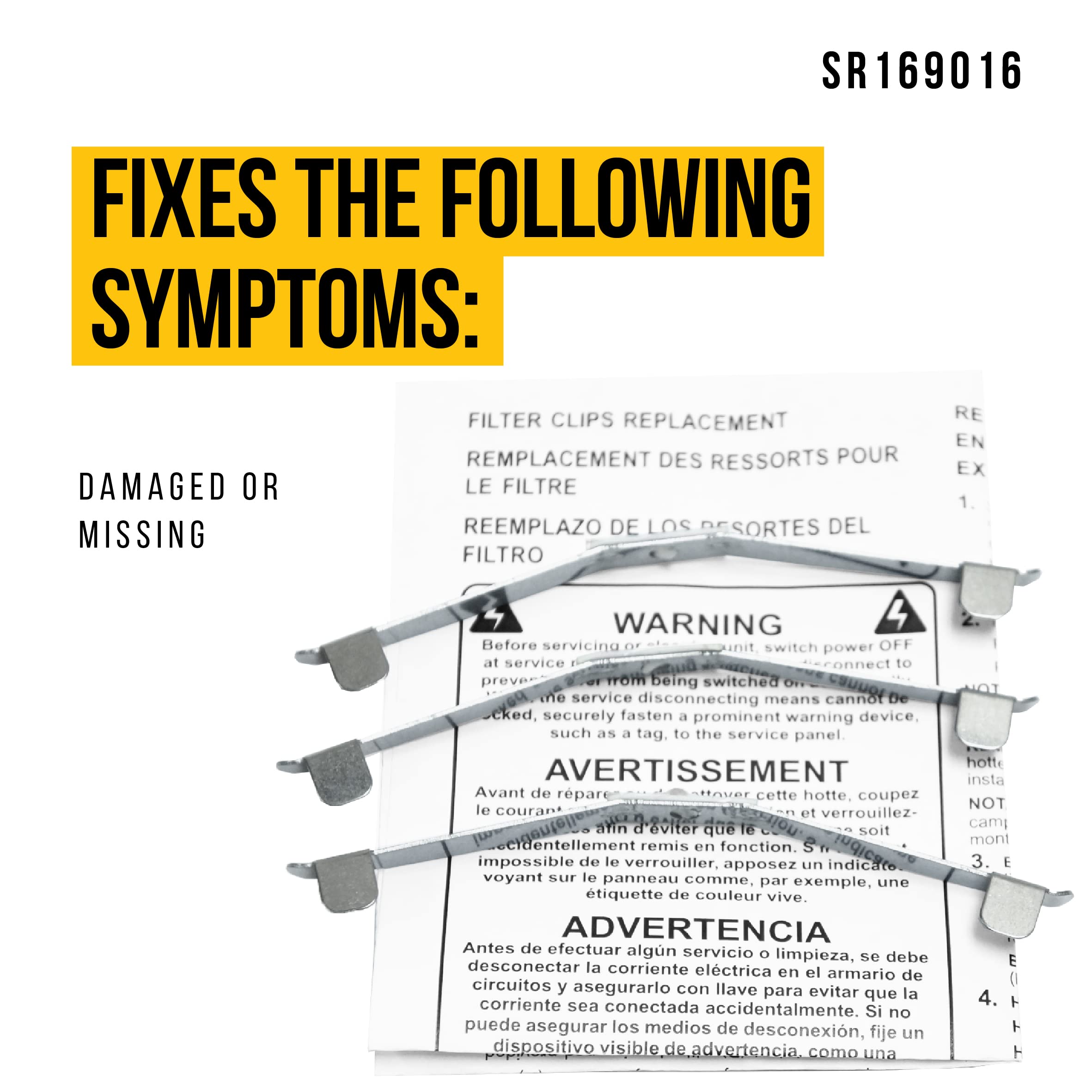 Broan-NuTone S99010464 Service Filter Non-Ducted F/Pm Stainless/Clips - Lighting Supply - Foto 5