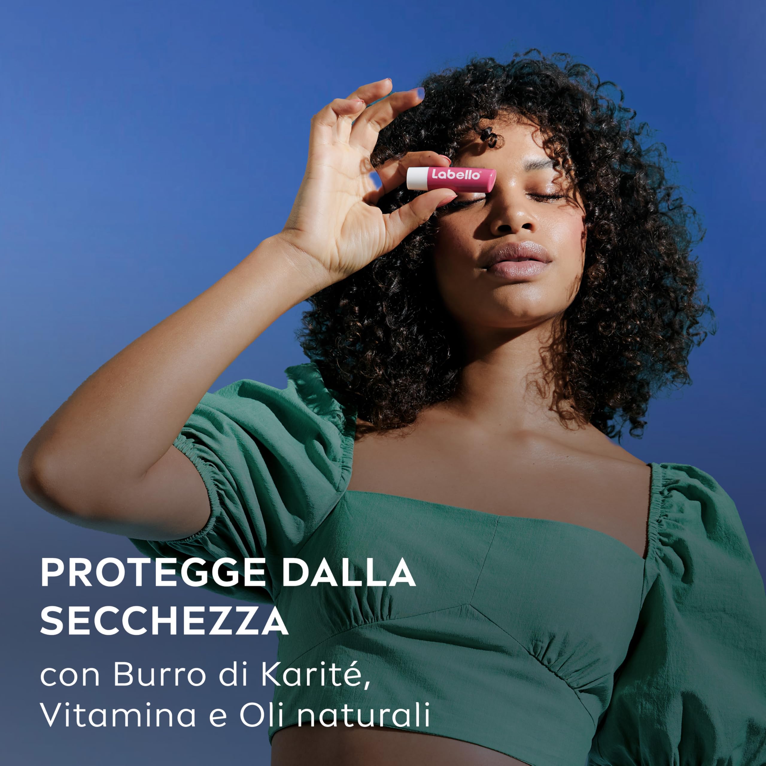 Labello Watermelon Shine Burrocacao labbra 4.8 g, Balsamo labbra colorato e nutriente all'aroma di Anguria con pigmenti scintillanti, Lip balm idratante per 24 ore con ingredienti di origine naturale
