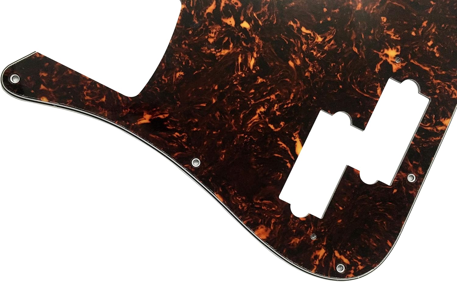 For US Fender Japan Precision Bass Style Guitar Pickguard Scratch Plate (4 Ply Brown Tortoise)