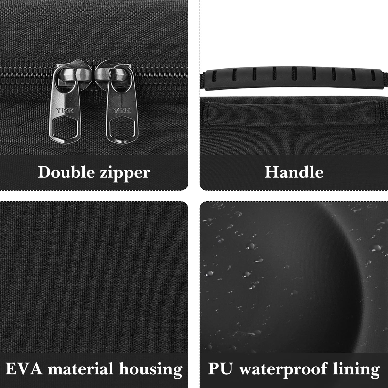 Linkidea Étui Rigide pour Bol et Brosse de Rasage de Voyage, Rangement de Protection pour Bol à Savon et Brosse de Rasage, Organisateur Portable de Rasage Humide, Compatible avec Viking Revolution