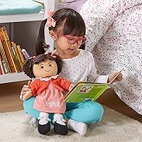 Vista 3 de Let's Make Memories muñeca de trapo para abrazar, suave, para niños de 3años en adelante