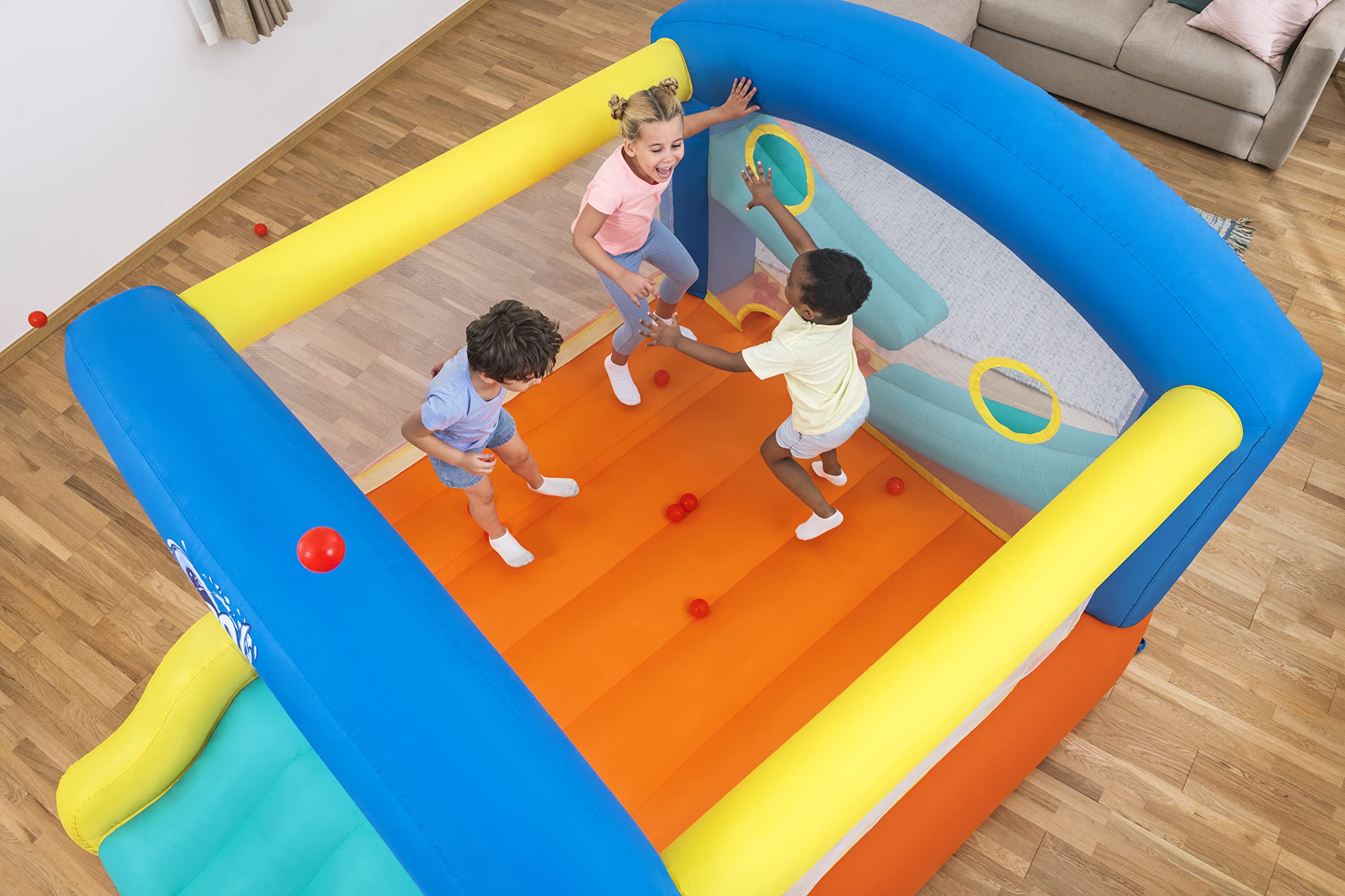 Bestway H2OGO zamek dmuchany z ciągłą dmuchawą Leap & Play 289 x 213 x 173 cm