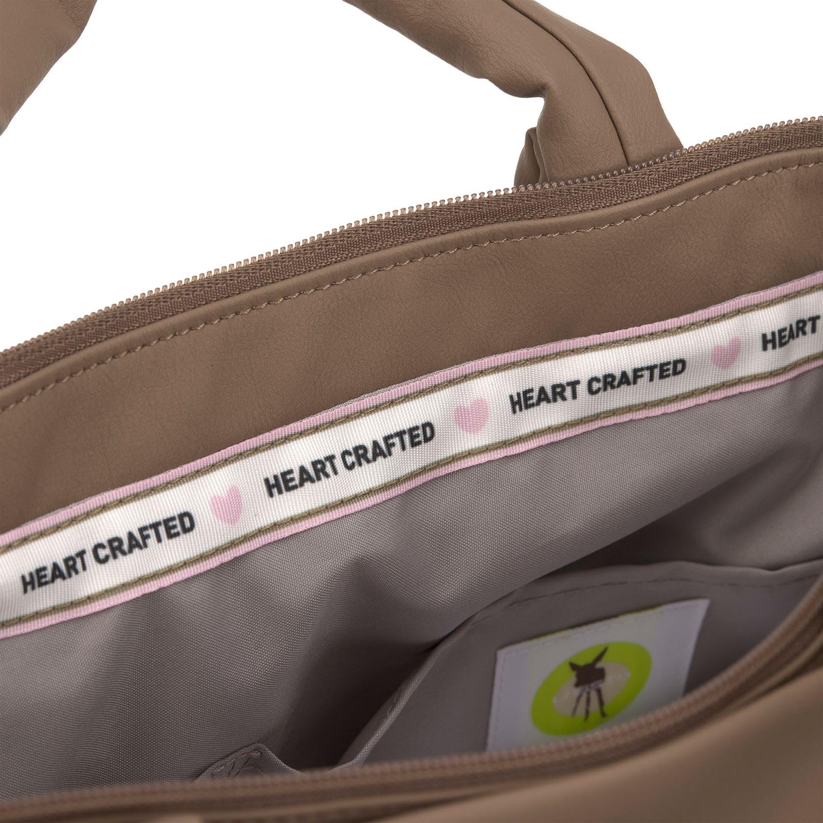 LÄSSIG Liva Shoulder Bag Wickeltasche Schultertasche Hazelnut braun