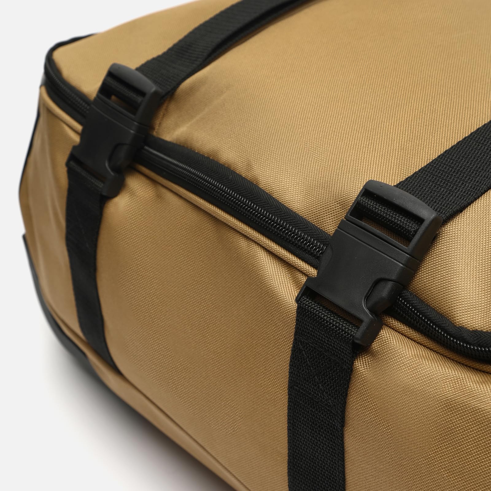 MISAKO Maleta de Tela Pequeña de Viaje Caci Beige Unisex - Equipaje Blando semirrígido de 55x20x35cm de