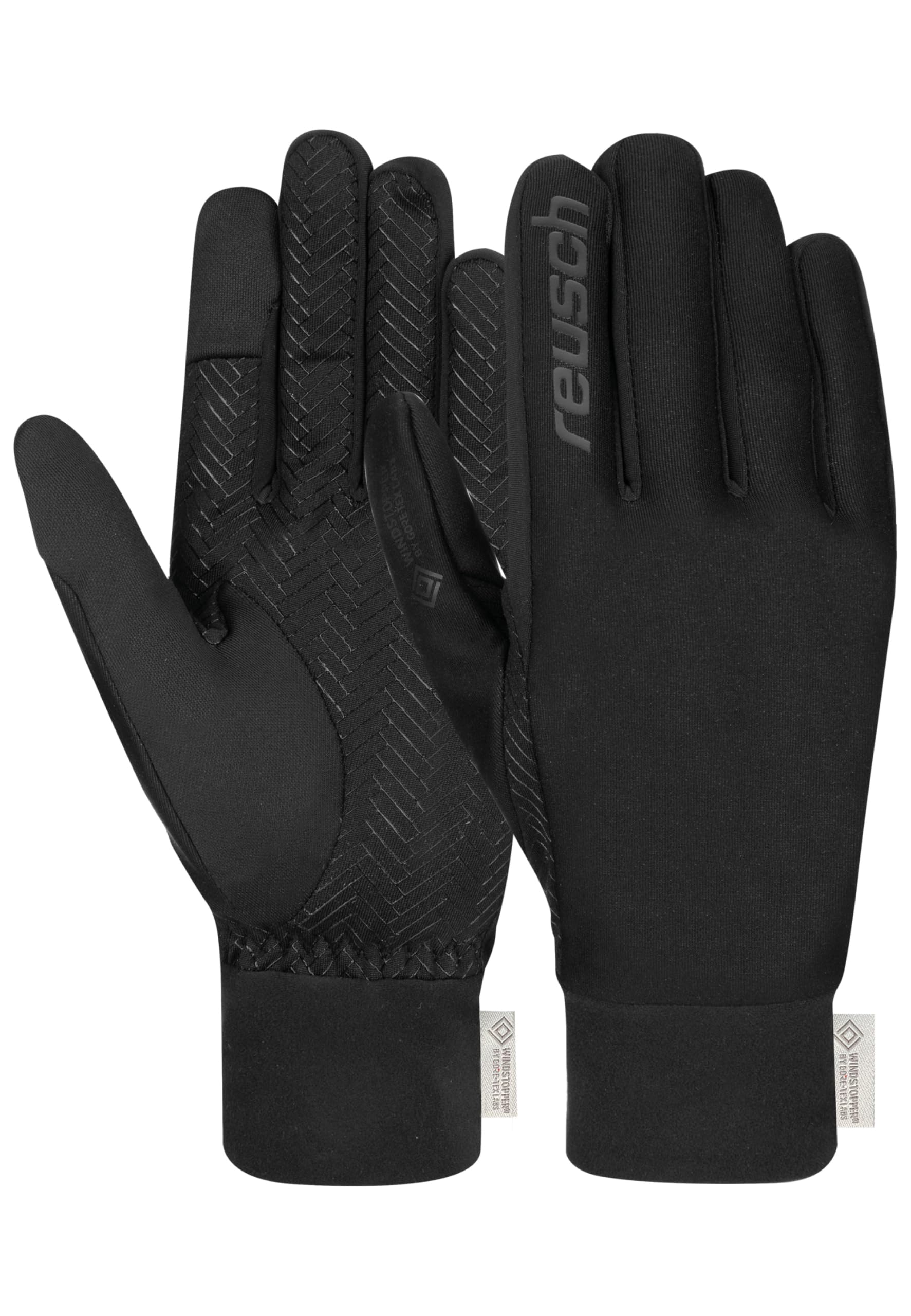 Reusch Outdoor Handschuhe für Herren & Damen | Touchscreen-kompatibel | winddichte & atmungsaktive Sporthandschuhe für Running, Radfahren & Freizeit, Größe 6-11, Karayel WINDSTOPPER TOUCH-TEC