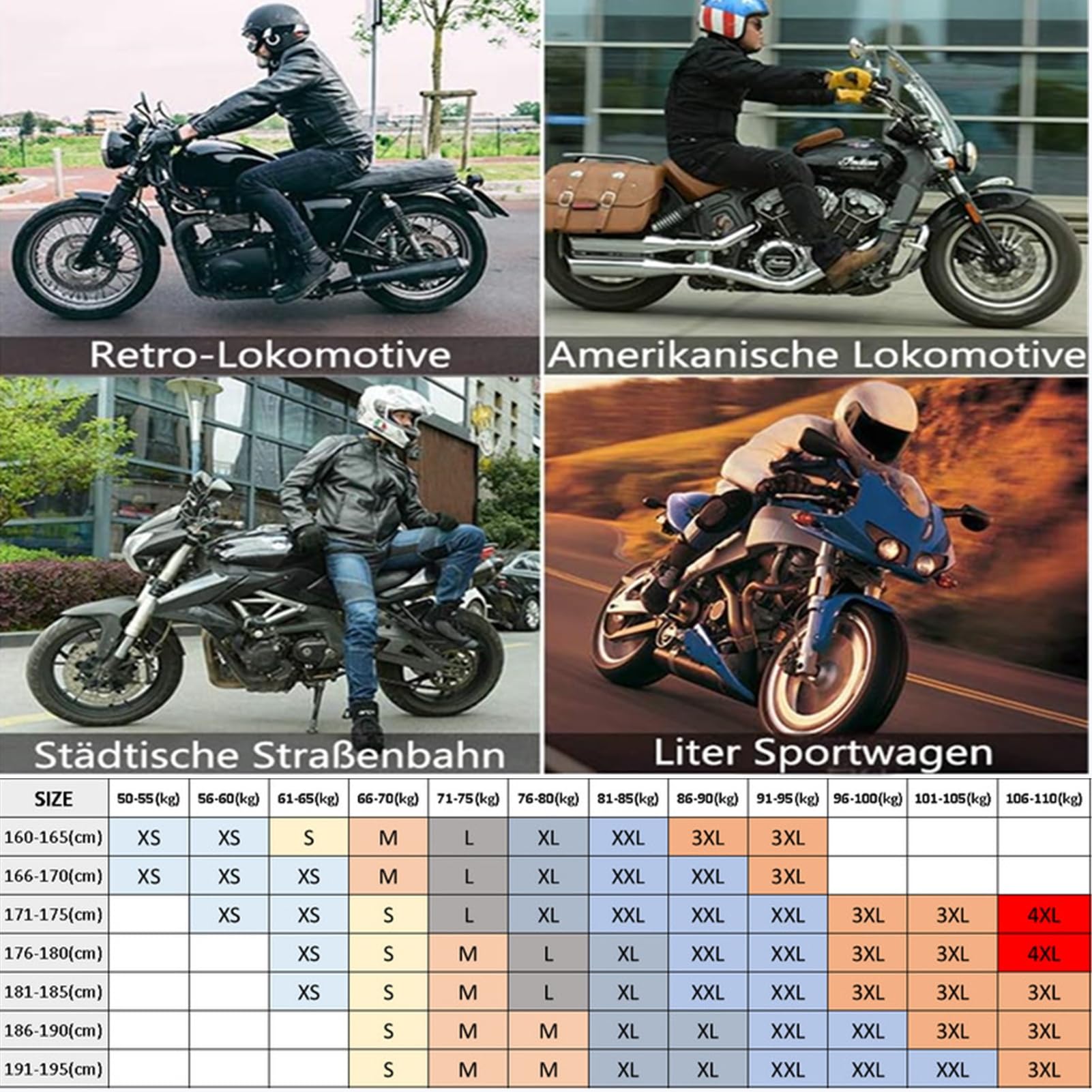 Rider Motorradhose Herren Jeans Textil Motorrad Hose mit Protektoren 4 X Schutzausrüstung