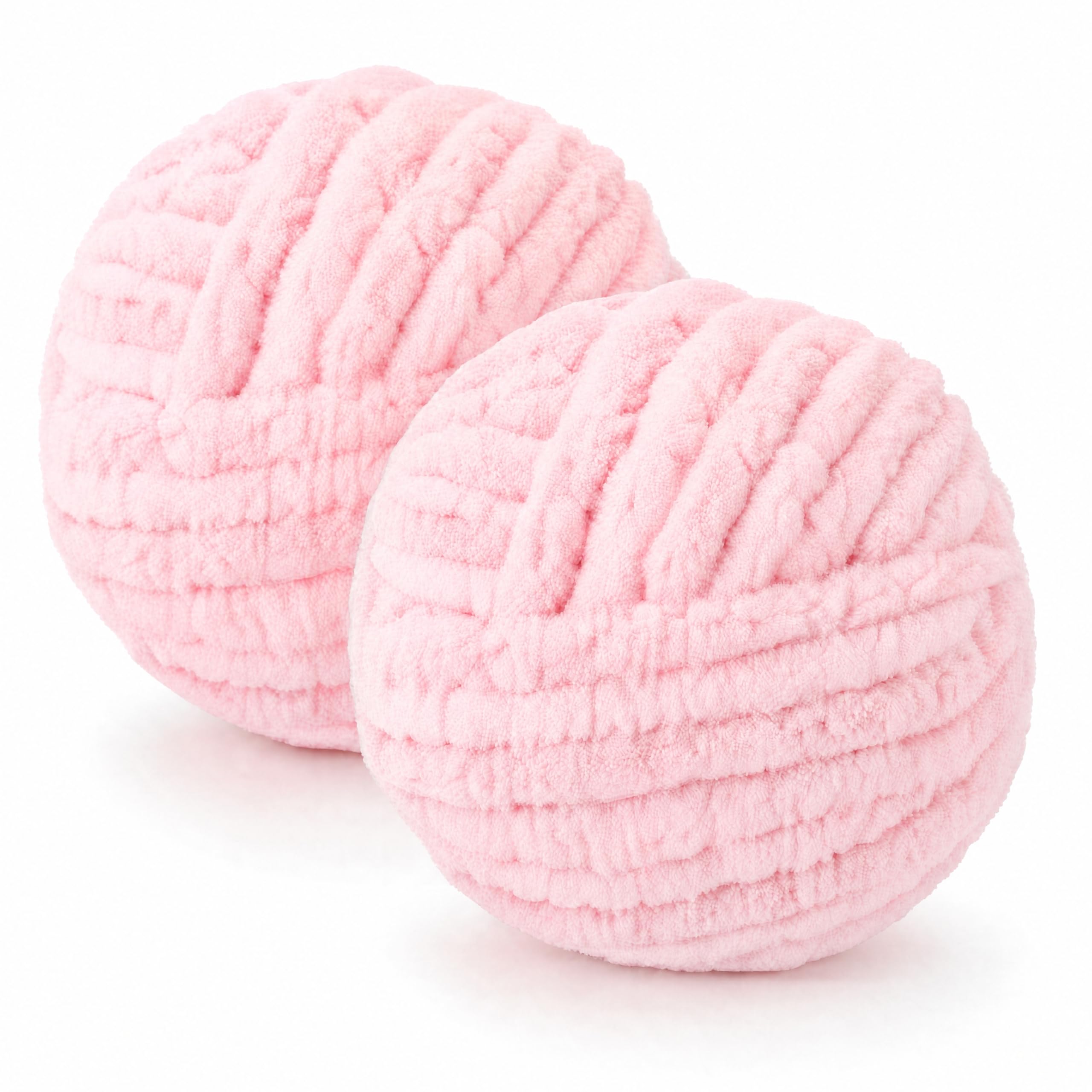 Chunky Yarn Wool 2×250g 54m, XXL Soft Fluffy Chunky Wool for Hand Knitting