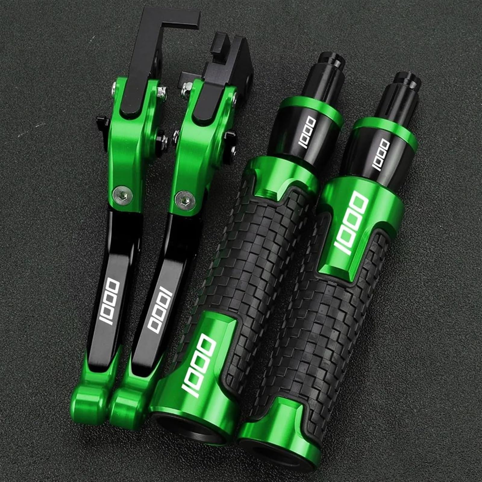 VTAIEX Motorbike Accessories for Kawasaki for VERSYS1000 for VERSYS 1000 2018 2017 2016 2015 Extendable Motorcycle Brake Clutch Levers Handlebar Hand Grips Ends