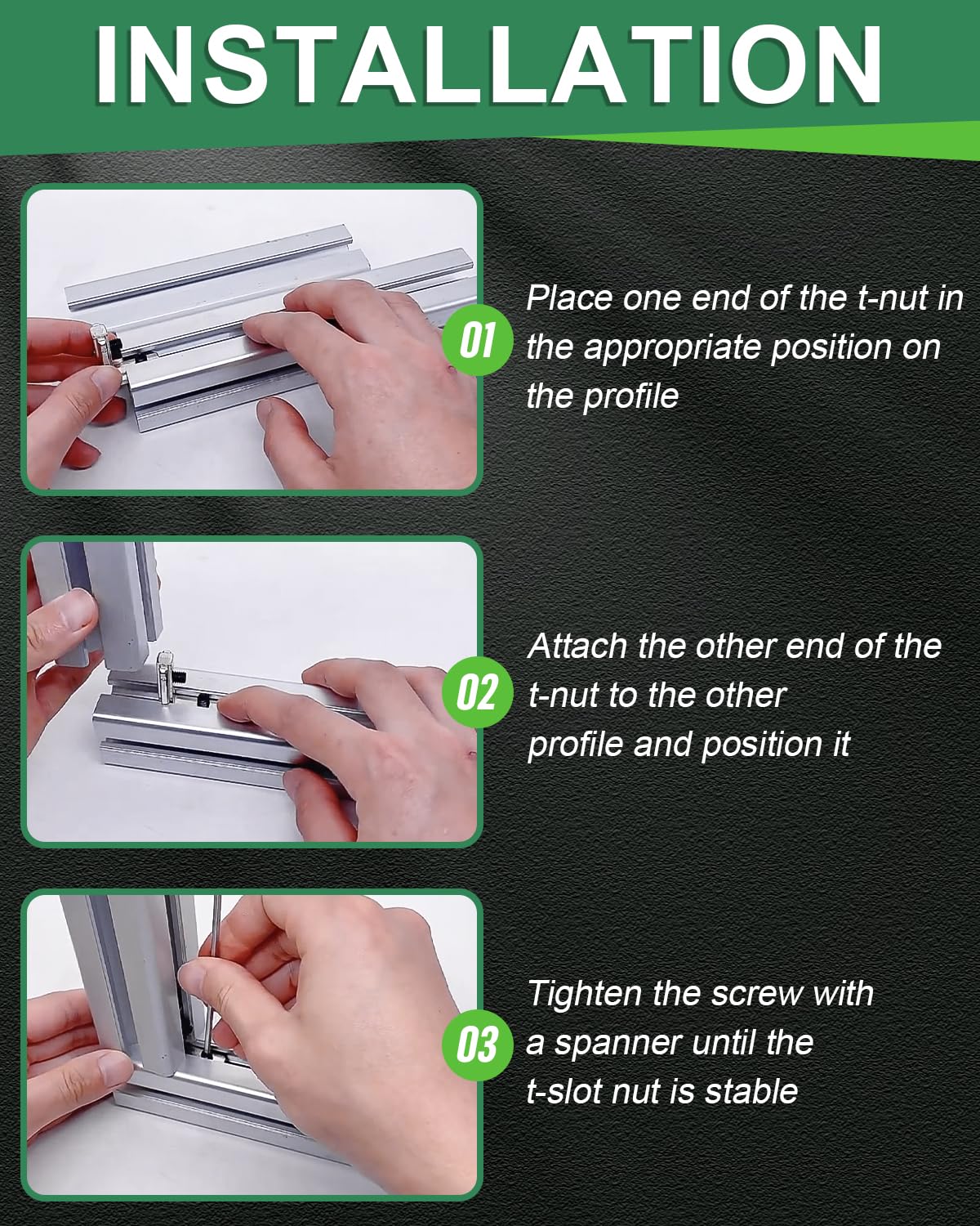 10 Raccordi Angolari A T Per Profili Alluminio 2020 - Connettori 90° Con Viti M5, Per Fai-Da-Te - Foto 4