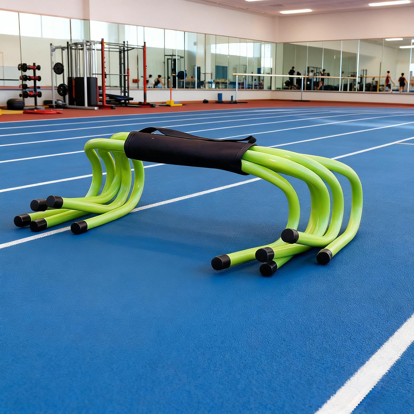 TISHITA 5 Pezzi Ostacoli Agilità Hurdles Allenamento velocità Attrezzatura Sportiva Materiale PP Alta Flessibilità Portatile Adatto per Bambini Calcio Tennis, 15 Cm