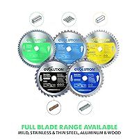 Vista 94 de Evolution Power Tools - Hoja de sierra de corte (acero inoxidable)