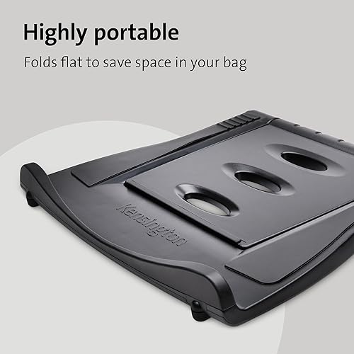 Miniatura 4 de Kensington Soporte portátil para laptop, elevador plegable de altura ajustable para portátiles de hasta 17 pulgadas, soporte plegable ligero para