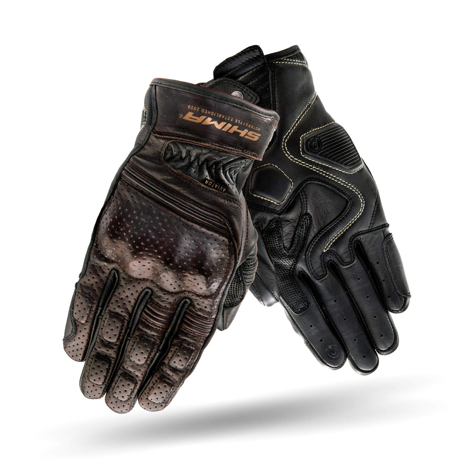 SHIMA Aviator Guantes de Motocicleta, Hombre